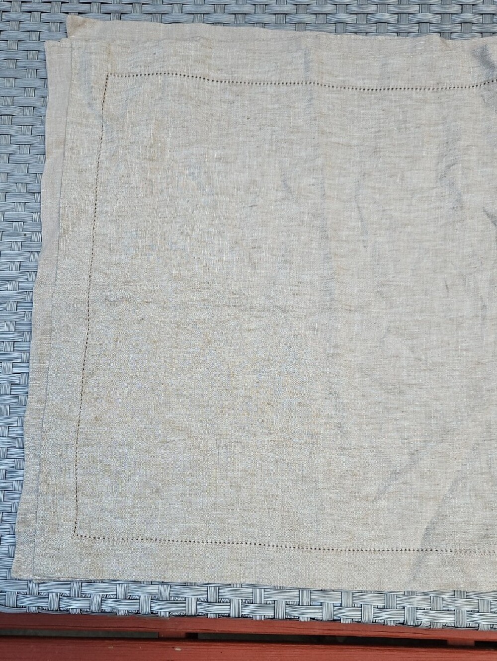 New  Noble Excellence Luxury  Set Of 6  Hemstitch Linen Dinner Napkins - Picture 16 of 17